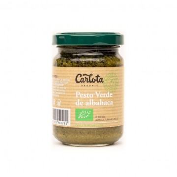 Pesto Verde de Albahaca SinGluten Eco Vegan 140g Carlota Organic