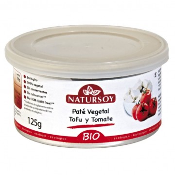 Pate Vegetal Tofu y Tomate Bio Vegan 125g Natursoy