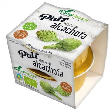 Pate Vegetal de Alcachofa Pack SinGluten Bio Vegan 2x50g Soria Natural