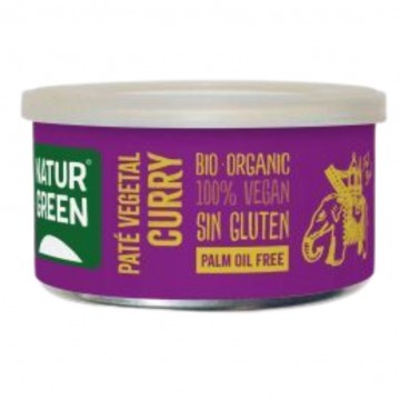 Pate Vegetal Curry SinGluten Bio 125g Natur-Green