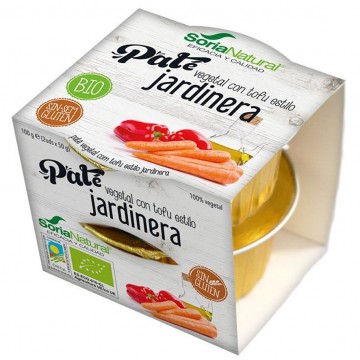 Pate Vegetal con Tofu Estilo Jardinera SinGluten Bio Vegan 2x50g Soria Natural