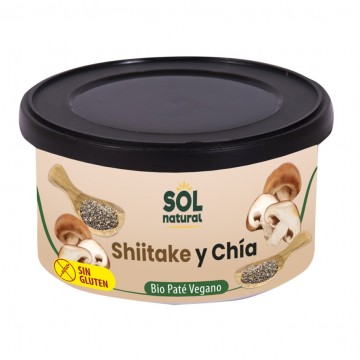 Pate de Shiitake y Chia SinGluten Bio Vegan 125g Solnatural