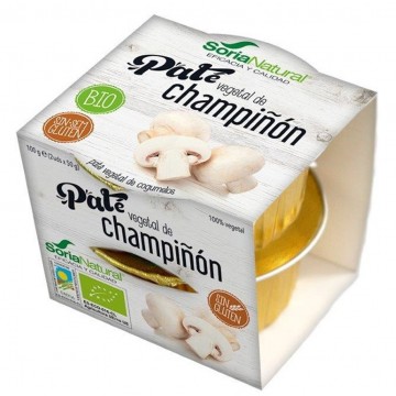 Pate de Champiñones SinGluten Bio Vegan 2x50g Soria Natural