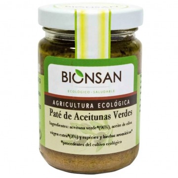 Pate de Aceitunas Verdes 140g Bionsan