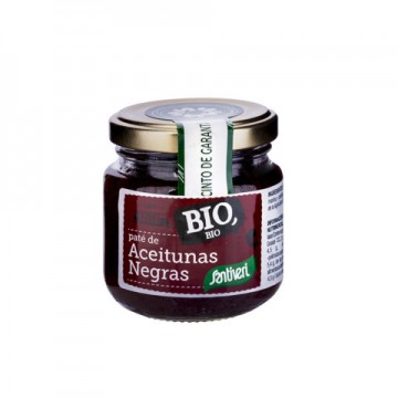 Pate de Aceitunas Negras Vidrio Bio 125g Santiveri