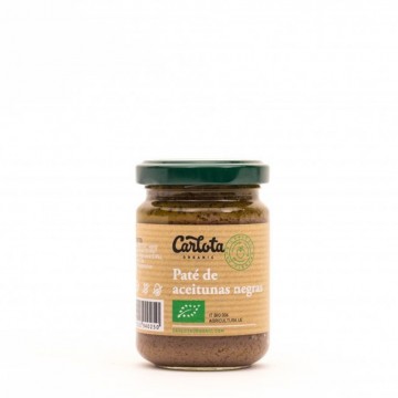 Pate de Aceitunas Negras SinGluten Bio 140g Carlota Organic