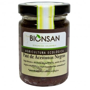 Pate de Aceitunas Negras Eco Vegan 140g Bionsan