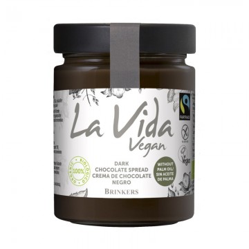 Crema de Chocolate Negro SinGluten Bio Vegan 600g La Vida Vegan