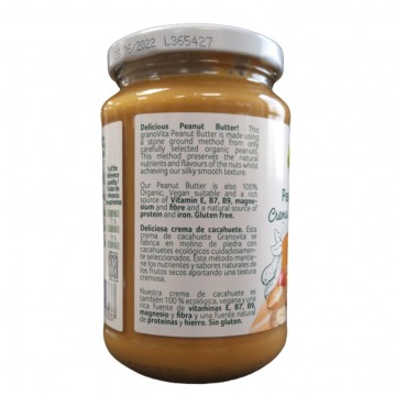 Crema de Cacahuetes SinGluten Bio Vegan 350g Granovita