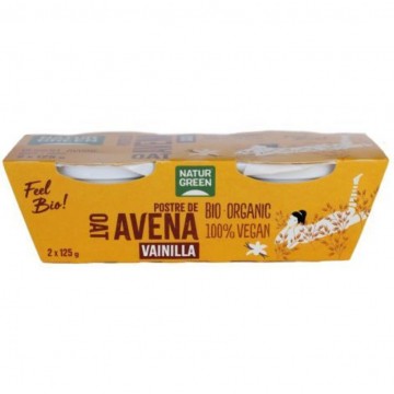 Postre de Avena y Vainilla Bio Vegan 2x125g Natur Green