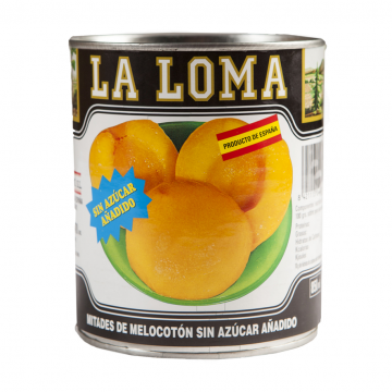 Melocoton en Conserva SinAzucar 850ml La Loma