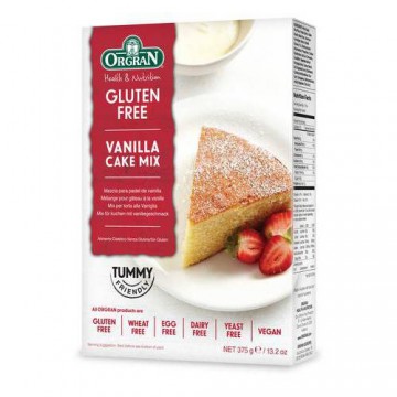 Preparado Pastel de Vainilla SinGluten Vegan 375g Orgran