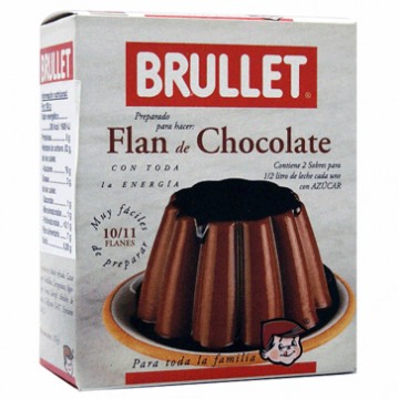 Preparado para Flan Chocolate SinGluten 2 Sobres Brullet