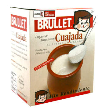 Preparado para Cuajada SinGluten 12 Sobres x 48g Brullet