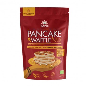 Pancake & Waffle Mix Almendra y Manzana SinGluten Vegan 400g Iswari