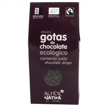 Mini Gotas de Chocolate SinGluten Eco 225g Alternativa3