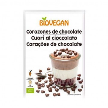 Corazones de Chocolate SinGluten Bio Vegan 35g Biovegan