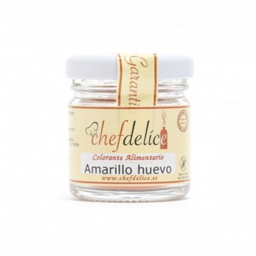 Colorante Amarillo Huevo Polvo SinGluten 20g Chefdelice