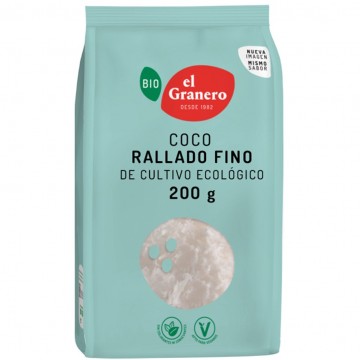 Coco Rallado Fino Bio Vegan 200g El Granero Integral