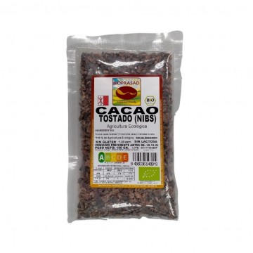 Cacao Tostado Nibs SinGluten Eco 100g Bioprasad