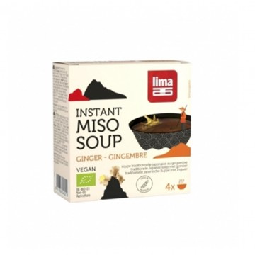 Sopa de Miso con Jengibre Instantanea Bio 4 Sobres Lima