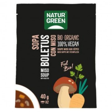 Sobre de Sopa Boletus con Miso Bio 40g Natur-Green