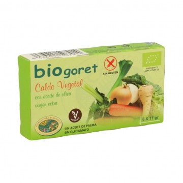 Cubitos de Caldo Vegetal SinGluten Bio Vegan 66g Bio Goret