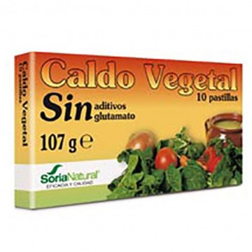 Cubitos de Caldo Vegetal Sin Glutamato 10 Soria Natural