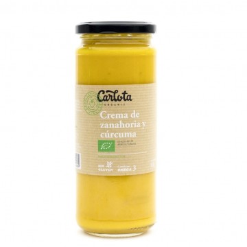 Crema de Zanahoria y Curcuma SinGluten Bio 450g Carlota Organic