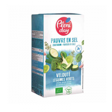 Crema de Verduras Verdes Sin Sal Eco 1L Pleniday