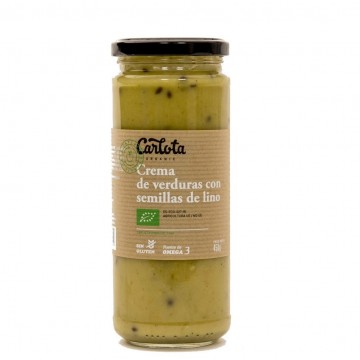 Crema de Verduras con Semillas de Lino SinGluten Bio 450g Carlota Organic