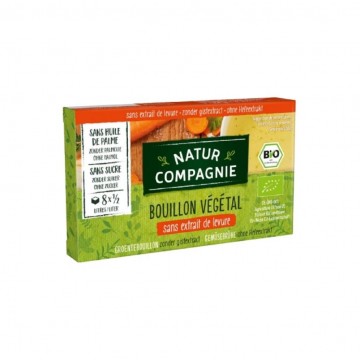 Caldo Vegetal Sin Levadura Bio 8cubitos Natur Compagnie