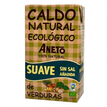 Caldo Suave de Verduras SinGluten Eco 1L Aneto