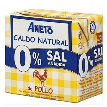 Caldo Pollo Natural Sin Sal 500ml Aneto Farmacia