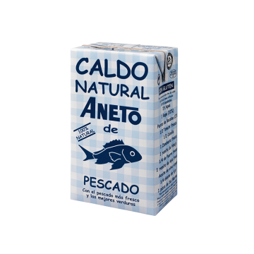 Caldo Natural de Pescado SinGluten 1L Aneto