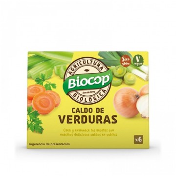 Caldo de Verduras en Cubitos SinGluten Bio Vegan 6 Biocop