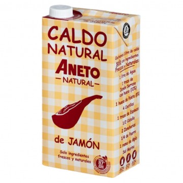 Caldo de Jamon SinGluten 1L Aneto