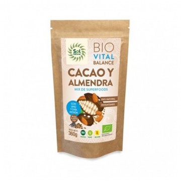 Vital Balance Cacao Almendras Bio 360g Solnatural