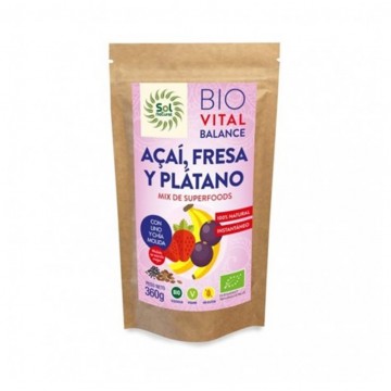 Vital Balance Açai Fresa Platano Bio 360g Solnatural