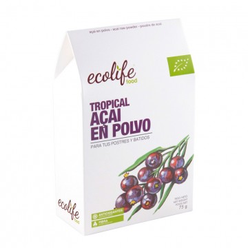 Tropical Acai Polvo Bio 75g Ecolife Food