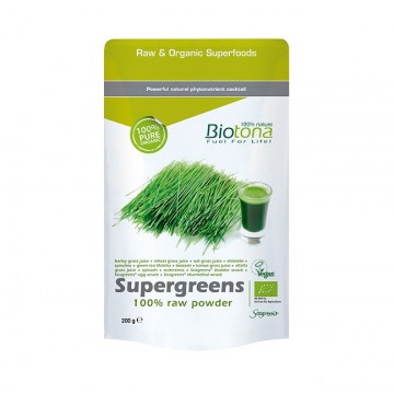 Supergreen Raw Bio Vegan 200g Biotona