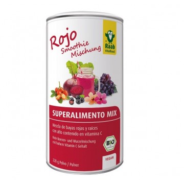 Superalimento Mix Rojo Mezcla de Bayas y Raices Bio Vegan 220g Raab