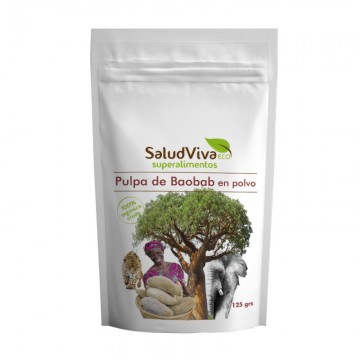 Pulpa de Baobab en Polvo SinGluten Eco Vegan 125g Salud Viva