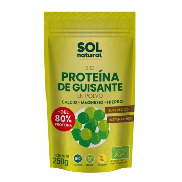 Proteina de Guisante SinGluten Bio Vegan 250g Solnatural