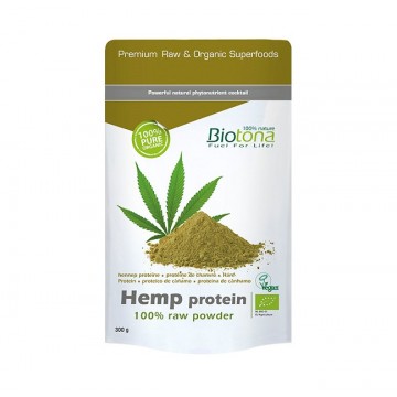 Proteina de Cañamo en Polvo Bio Vegan 300g Biotona