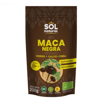 Maca Negra Polvo Bio 200g Solnatural