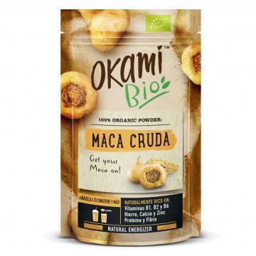 Maca Cruda en Polvo SinGluten Bio Vegan 200g Okami