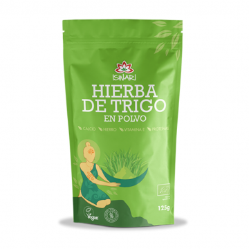 Hierba de Trigo Nueva Zelanda SinGluten Bio Vegan 125g Iswari