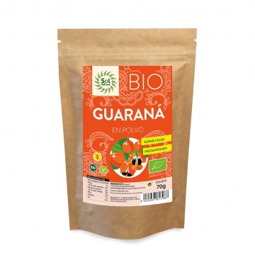 Guarana en Polvo SinGluten Bio Vegan 70g Solnatural