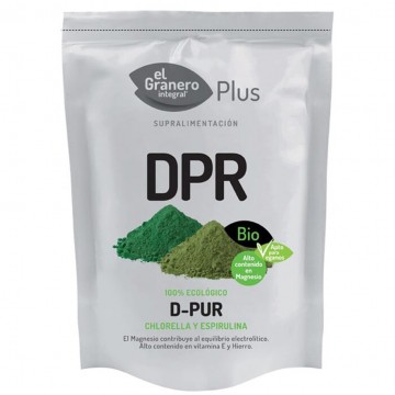 Detox Dpr Chlorella Spirulina Bio Vegan 200g El Granero Integral